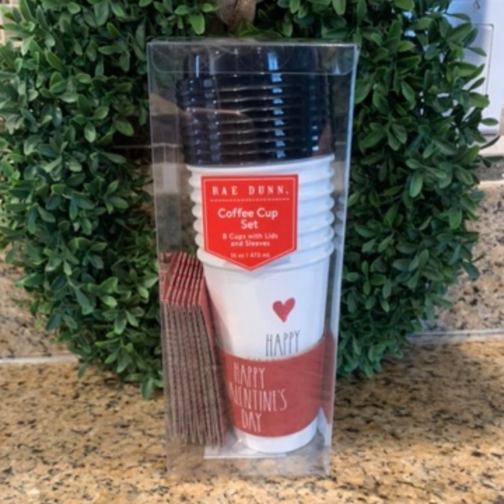 Rae Dunn Happy Valentine’s Day Coffee Cup Set
